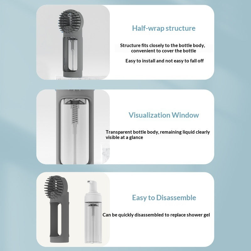 Transform Bath Time with the Silicone 2-in-1 Multi-Functional Pet Bath Brush