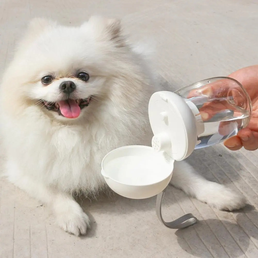 Stay Hydrated On-The-Go: The Portable Pet Water Bottle With Built-In Feeding Bowl