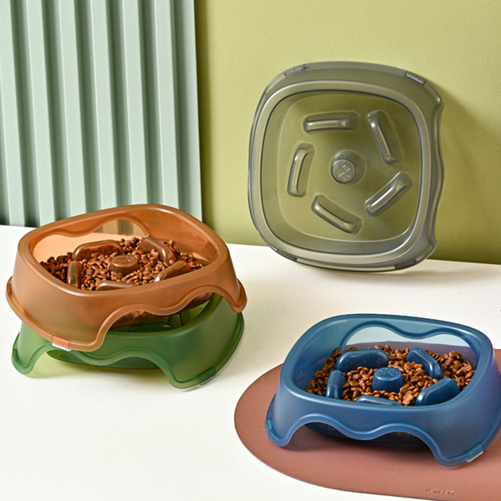 Anti Choking Pet Slow Feeding Water Bowl