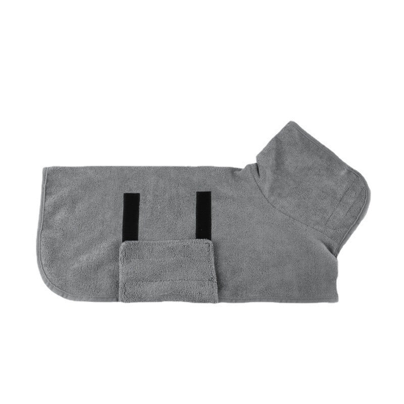 Pet Microfiber Bathrobe Towel Fast Drying Grooming Coat