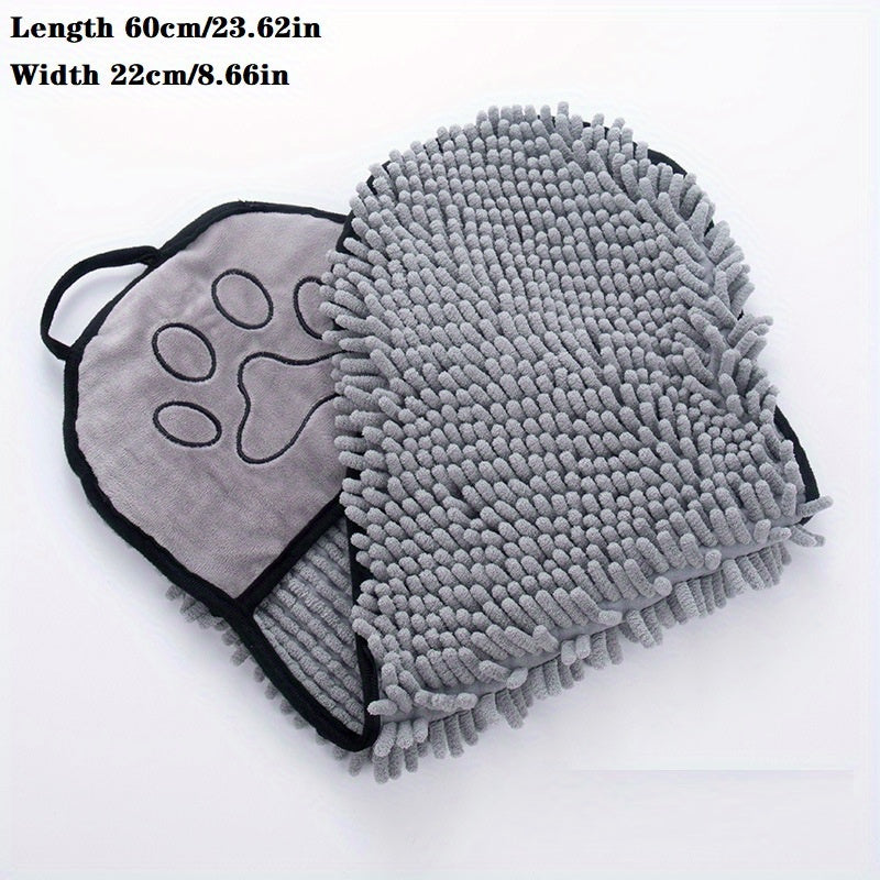 Super Absorbent Microfiber Pet Towel With Hand Pockets Quick Drying