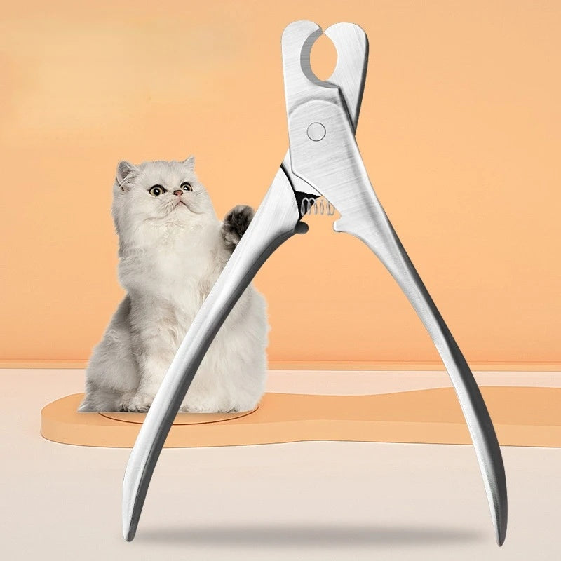 Professional Pet Nail Clipper Safety Stainless Steel Grooming Trimmer