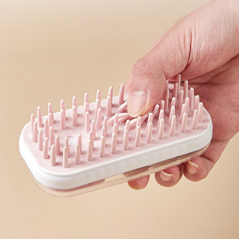 Pet Silicone Bath Brush For Massage Cleaning And Grooming