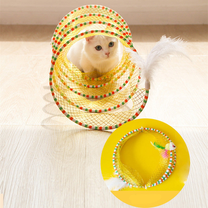 Pet Foldable Storage Tunnel Play Toy
