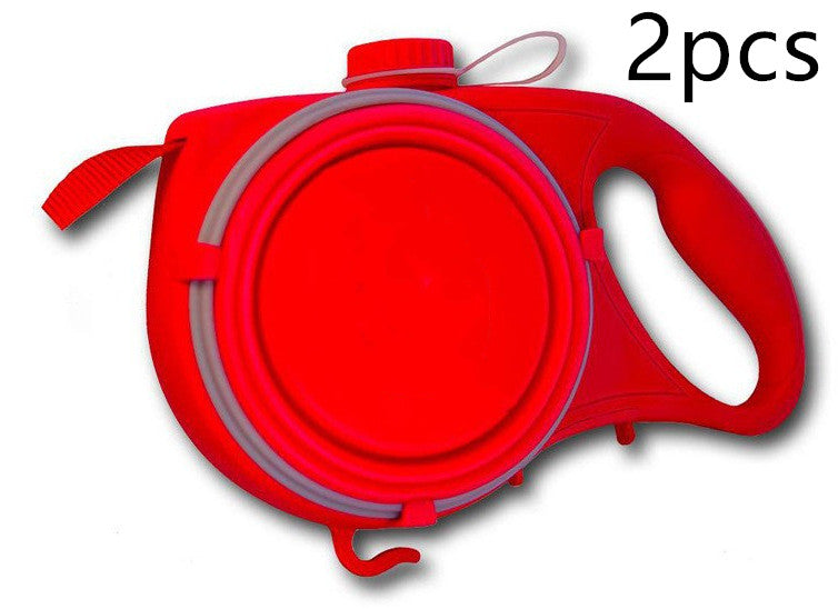 Multifunctional Pet Retractable Rope Leash Portable Design