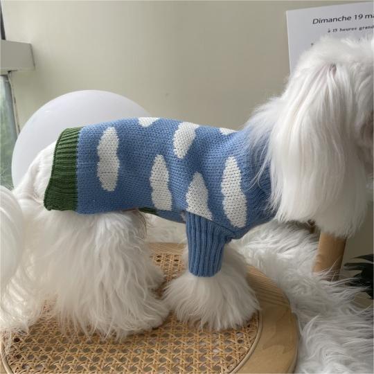 Pet Jacquard Knit Sweater Warm Winter Clothing