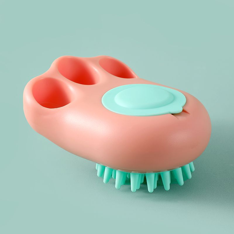Pet Bath Brush Claw Massage Comb Grooming Cleaning Tool
