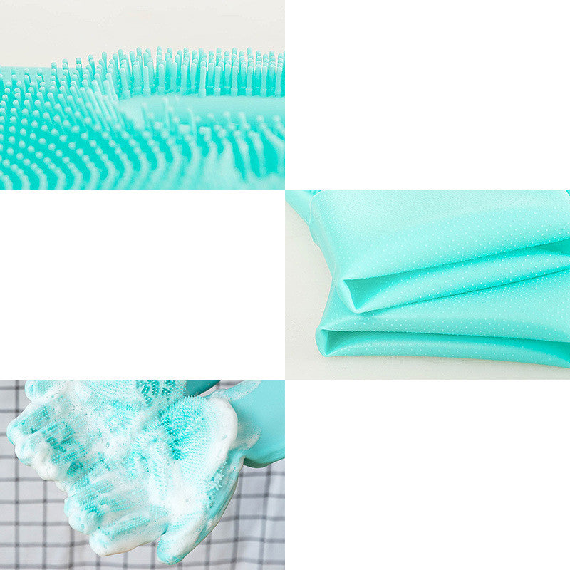 Pet Silicone Grooming Glove Brush For Hair Cleaning And Massage