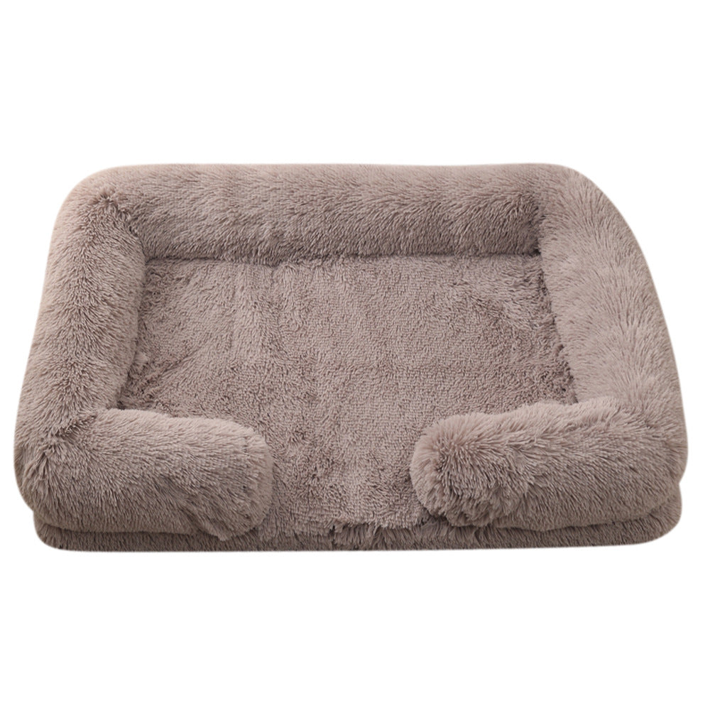 Plush Round Pet Winter Warm Sleeping Bed