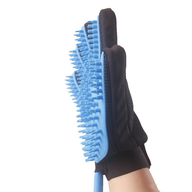 Pet Shower Five Finger Gloves With Hose Massage Brush