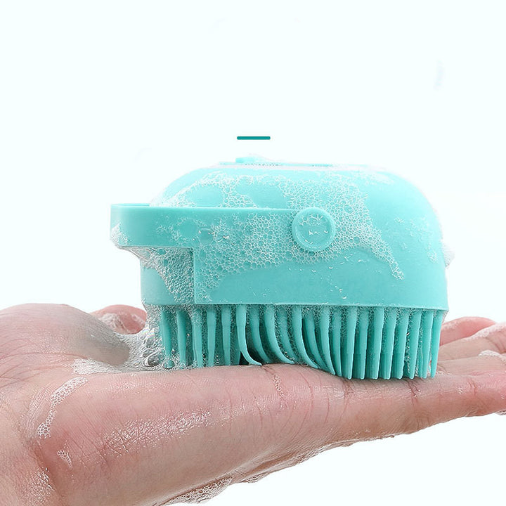 Pet Silicone Bath Brush For Gentle Massage And Cleaning