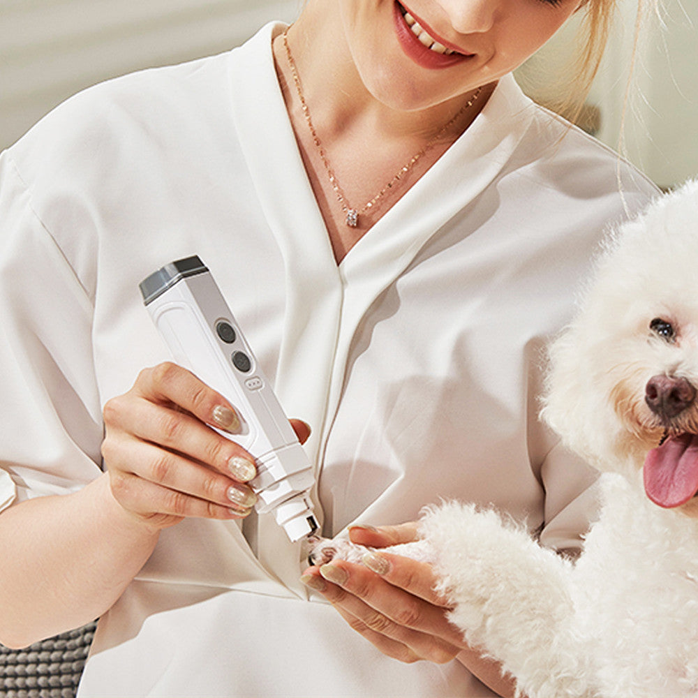 Pet Nail Trimming Device Double Light Automatic Clipper Tool