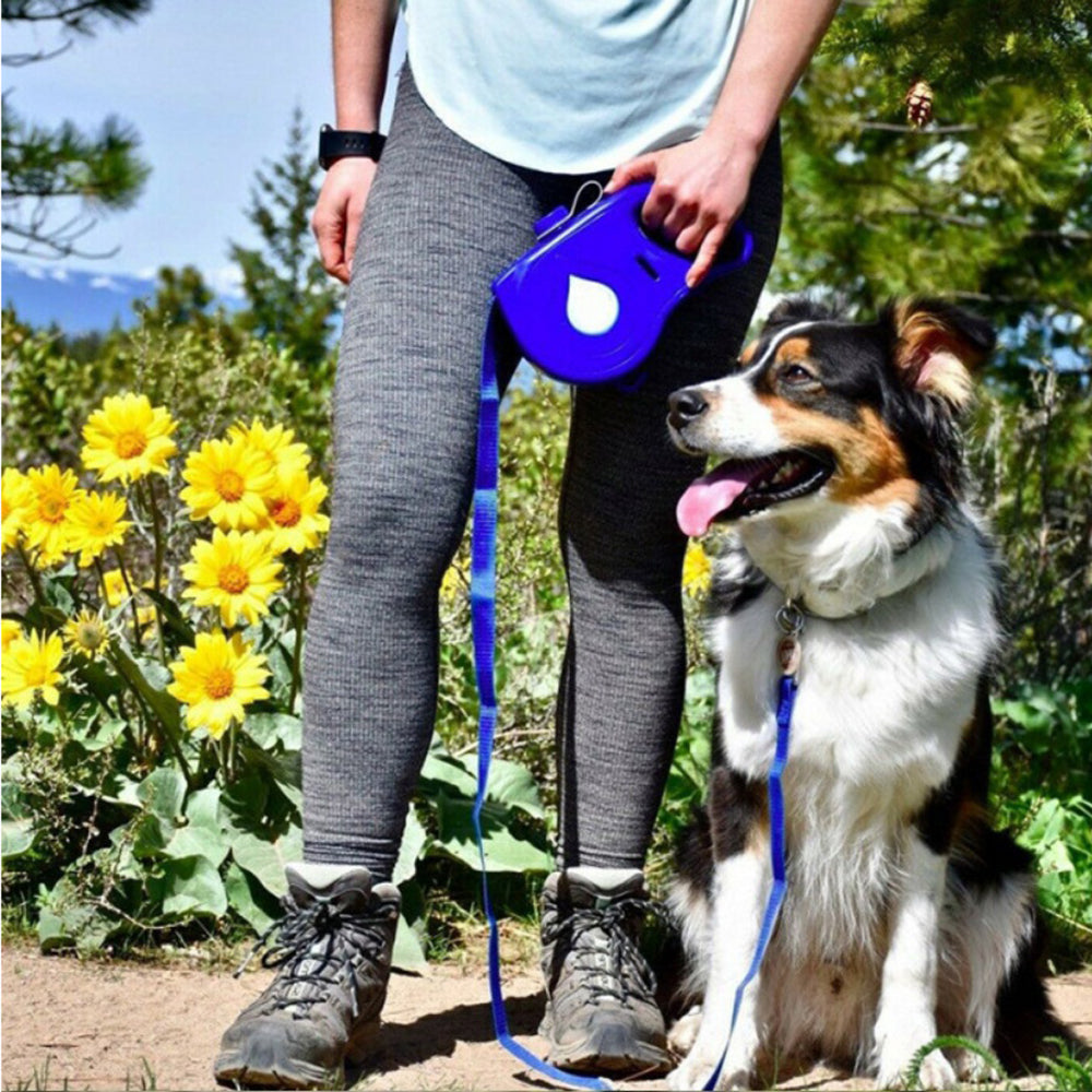 Multifunctional Pet Retractable Rope Leash Portable Design