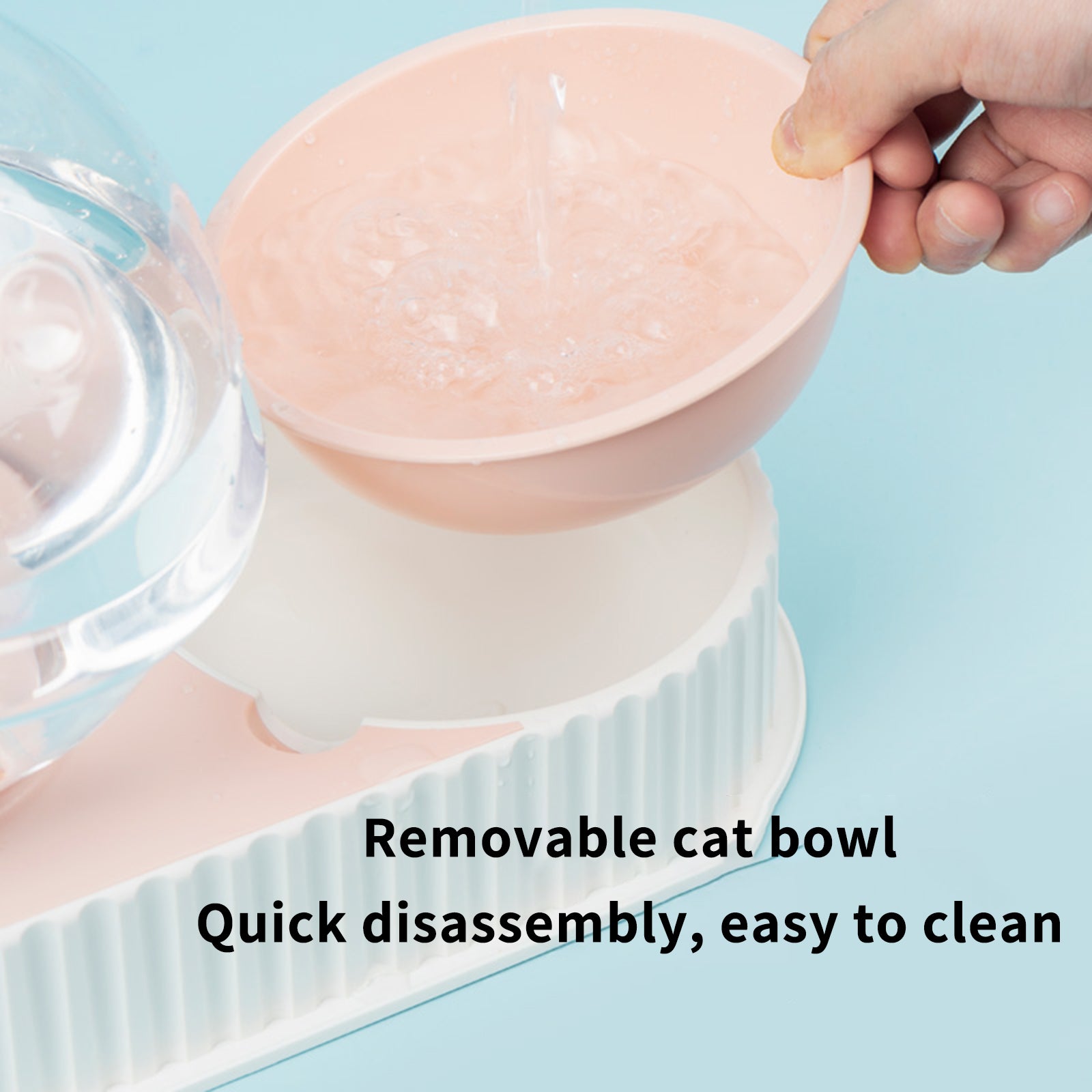 Automatic Plastic Pet Feeder And Water Drinking Bowl