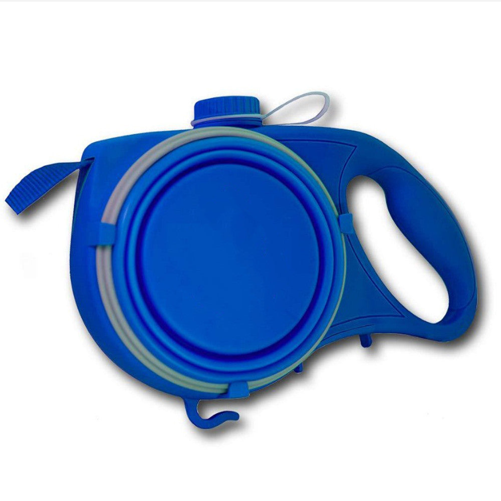 Multifunctional Pet Retractable Rope Leash Portable Design