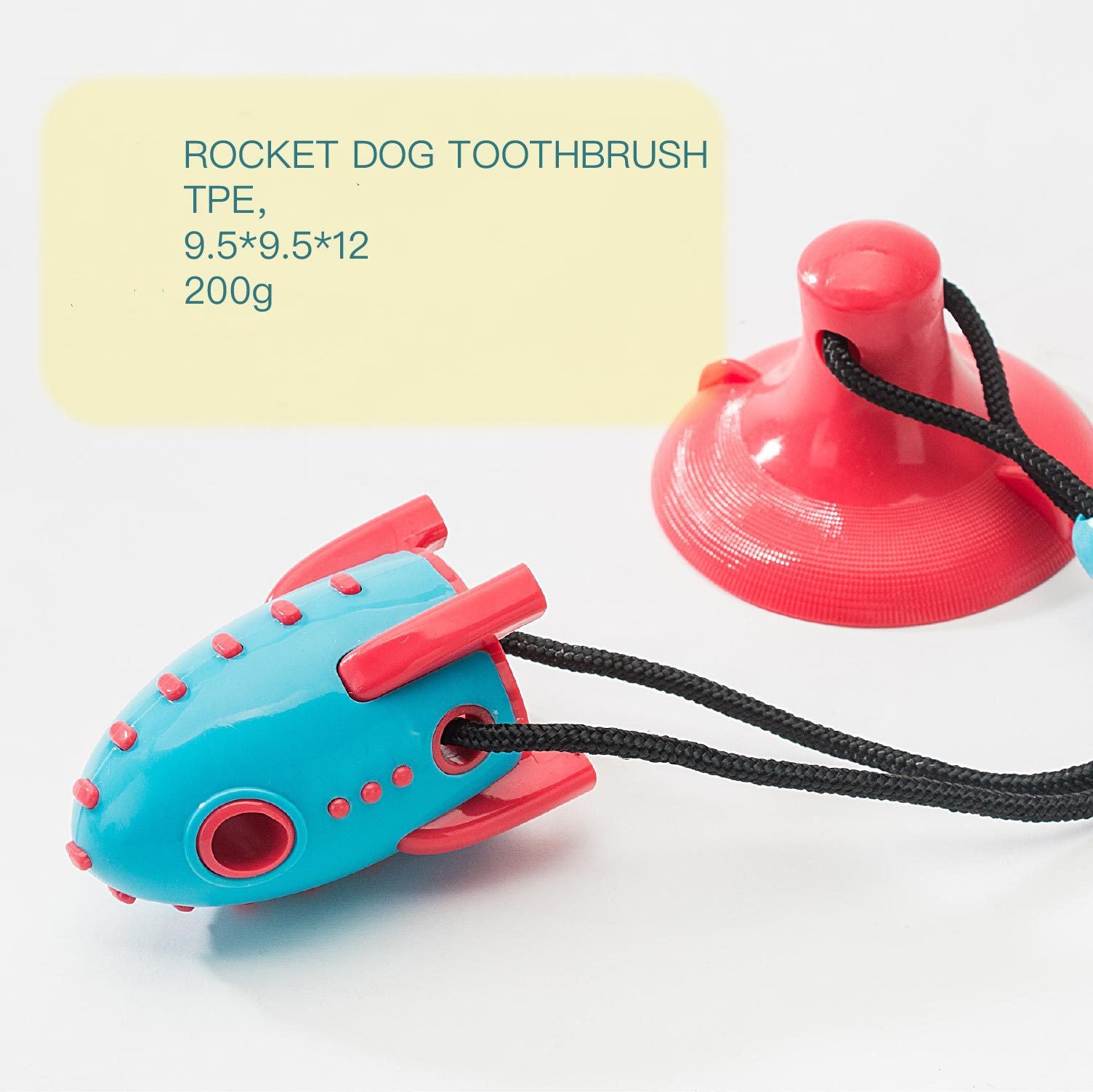 Pet Rocket Treat Dispensing Bite Resistant Toy