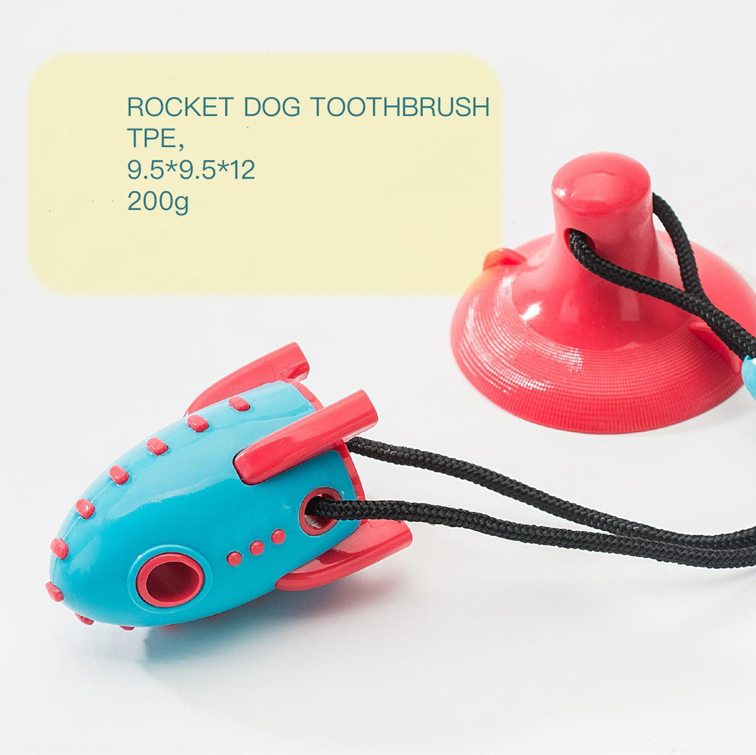 Pet Rocket Treat Dispensing Bite Resistant Toy