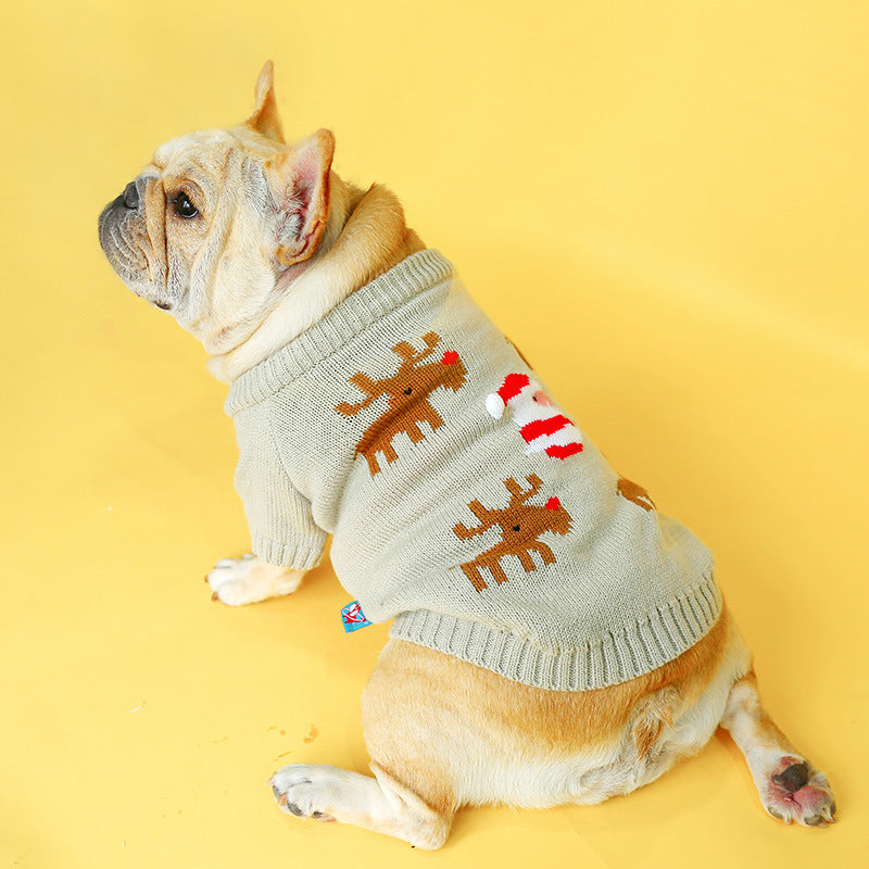 Pet Festive Christmas Sweater Warm Winter Clothing Apparel