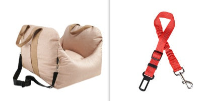 Pet Waterproof Car Seat Carrier Basket Portable Travel Bed