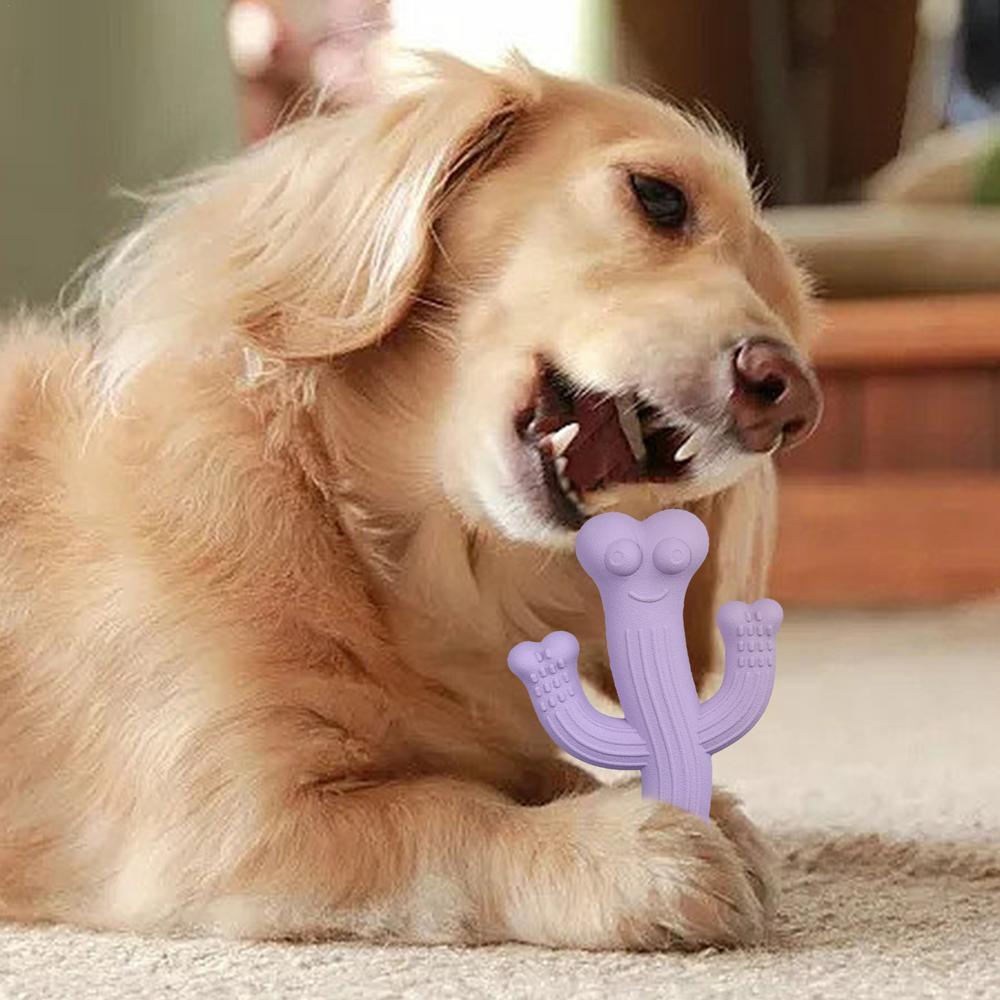 Pet Cactus Chew Toy Ultra Durable Interactive Boredom Buster