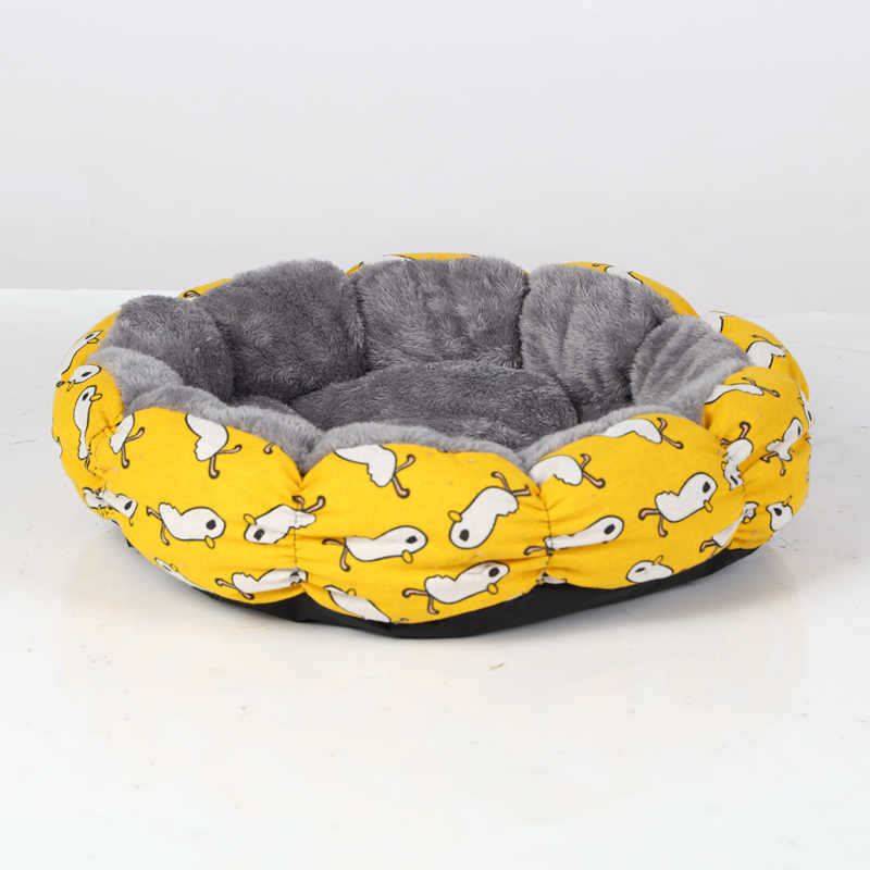 Calming Donut Round Fluffy Pet Sleeping Bed Soft Cushion