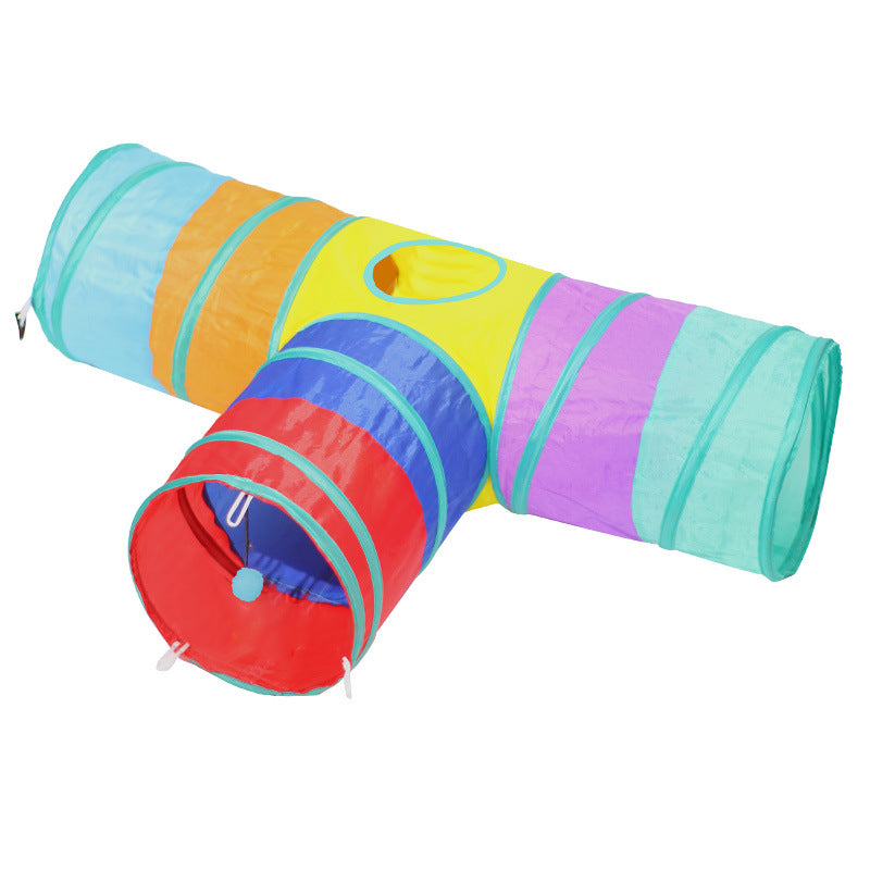 Pet Foldable Tunnel Climbing Toy Activity Play Tunnel