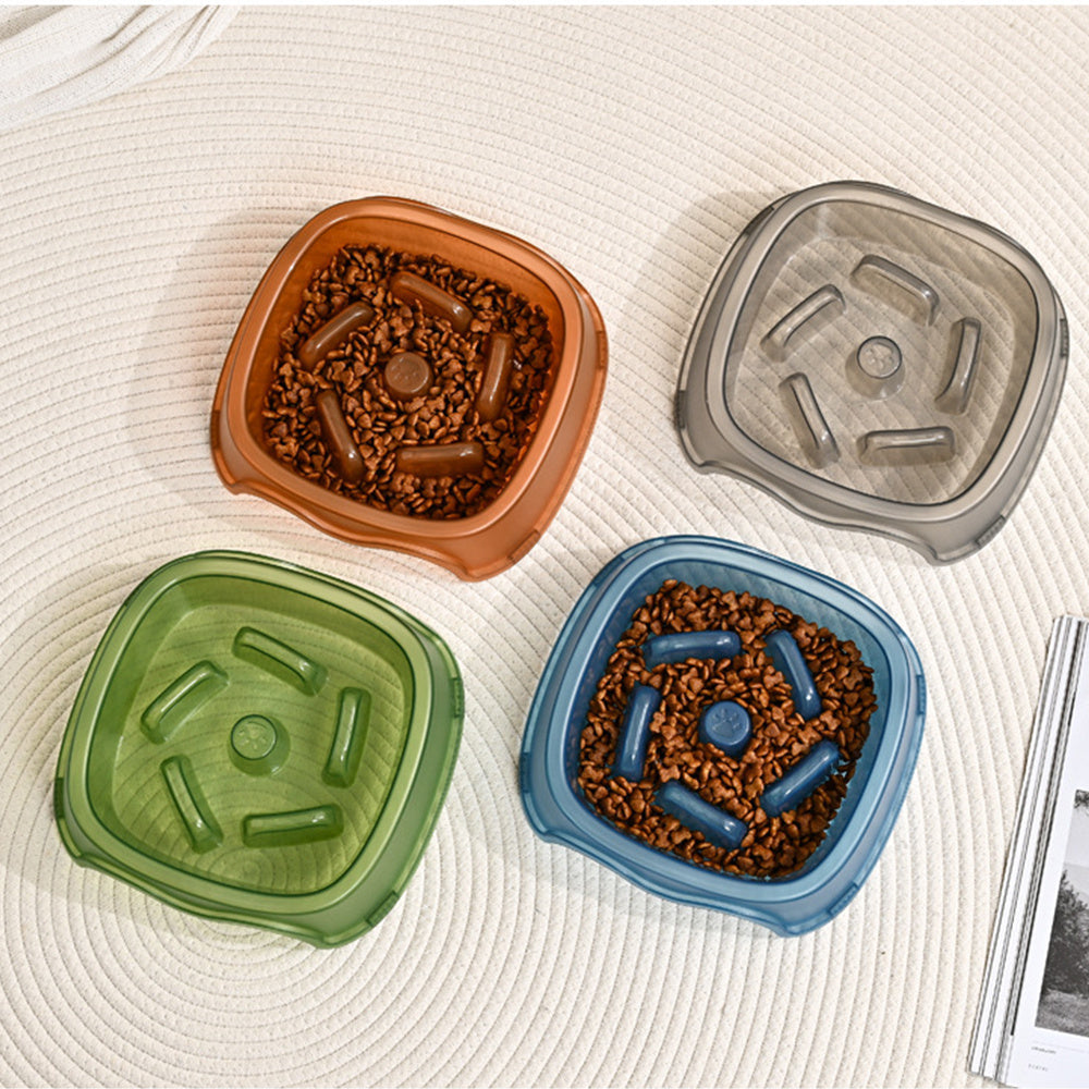 Anti Choking Pet Slow Feeding Water Bowl