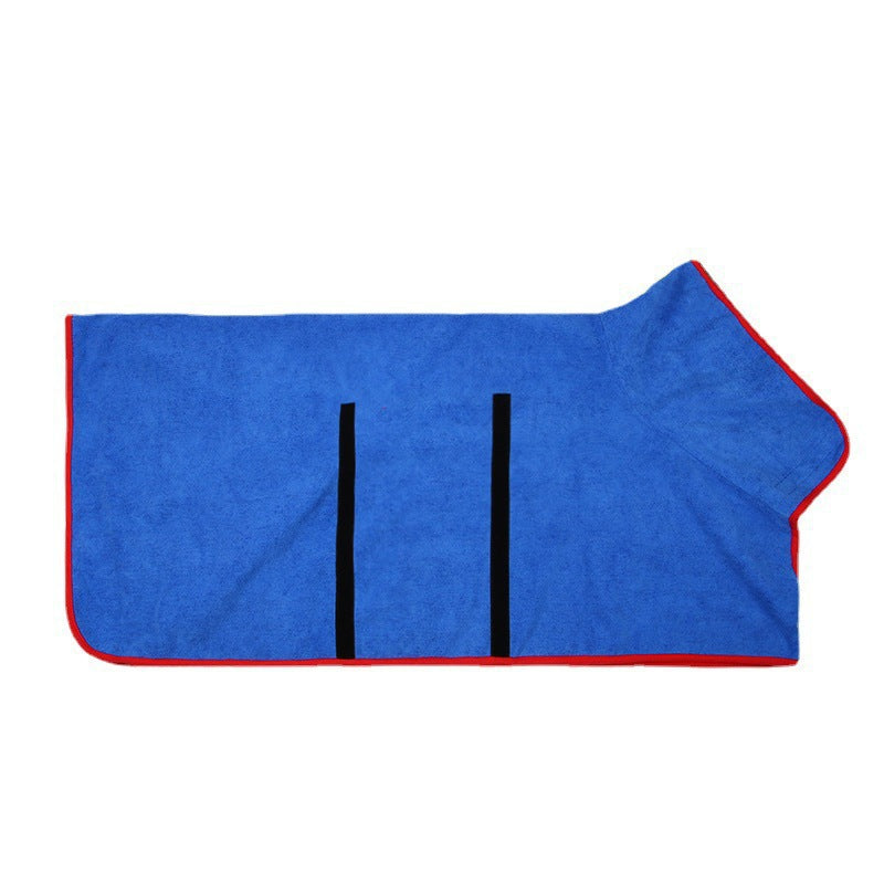 Pet Microfiber Bathrobe Towel Fast Drying Grooming Coat