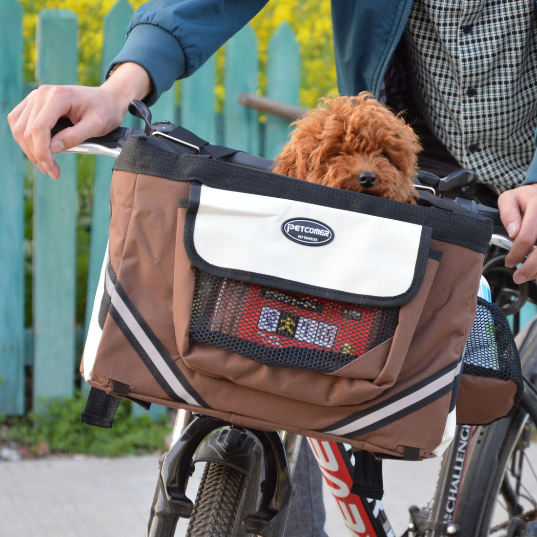 Pet Bicycle Carrier Bag Removable Front Basket Travel Carrier