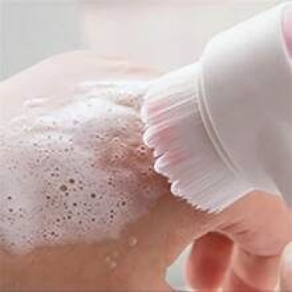 Easy Clean Nylon Pet Paw Brush Gentle Grooming Massage Tool