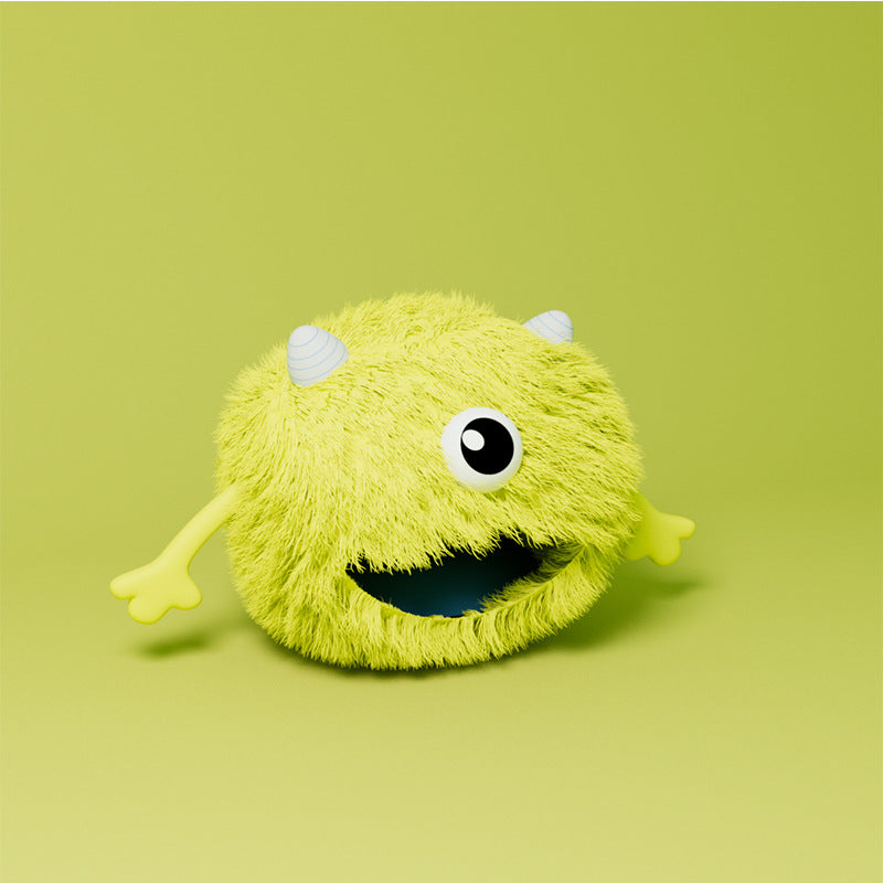 Machine Washable Fluffy Round Pet Calming Plush Sleeping Bed
