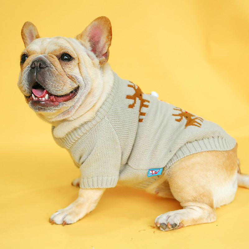Pet Festive Christmas Sweater Warm Winter Clothing Apparel