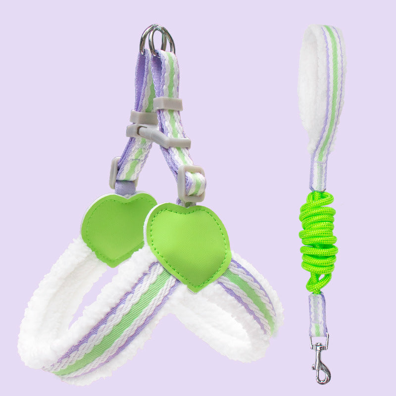 Summer Breathable Pet Chest Vest Walking Leash For Small Medium Pets