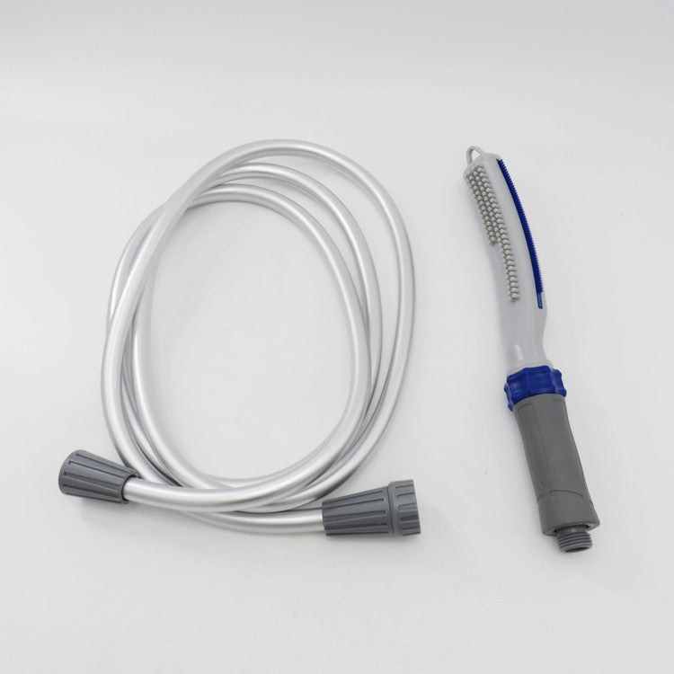 Noble Snouts Pet Bath Brush with Water Hose Attachment