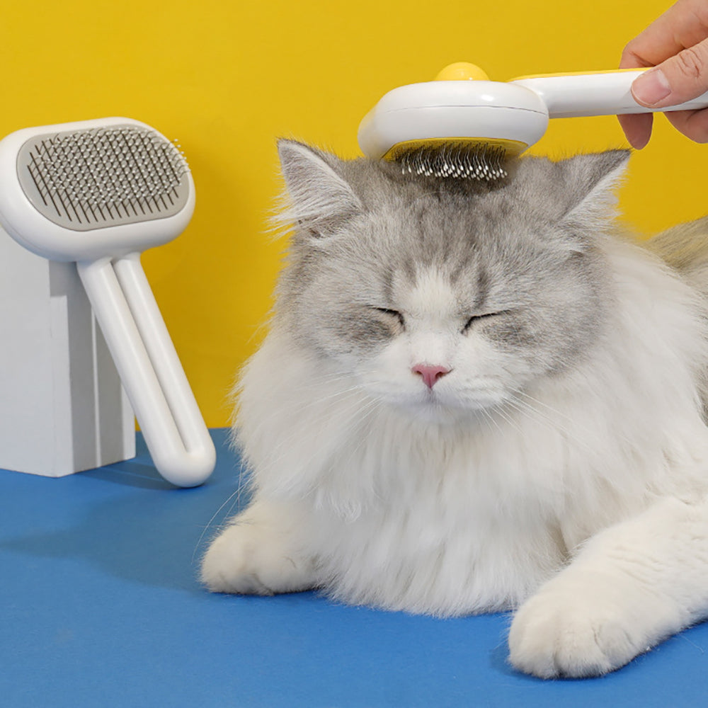 Pet Grooming Hair Removal Brush Loose Fur Cleaning Massage Comb