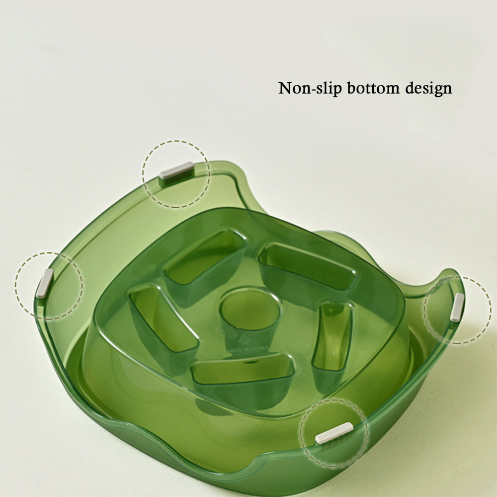 Anti Choking Pet Slow Feeding Water Bowl