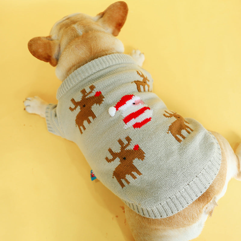 Pet Festive Christmas Sweater Warm Winter Clothing Apparel