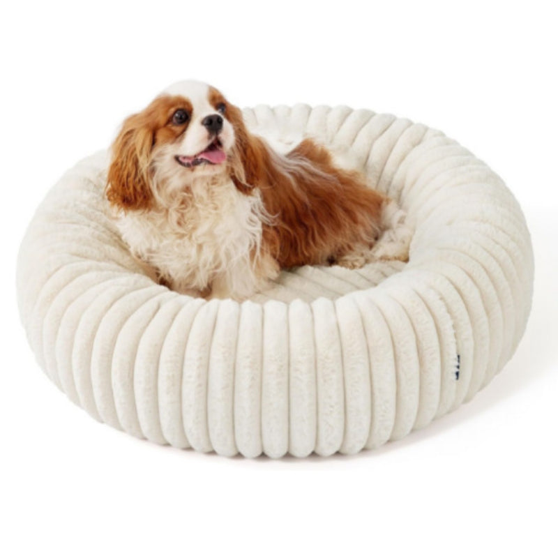 Plush Round Pet Winter Warm Fur Sleeping Mat Bed