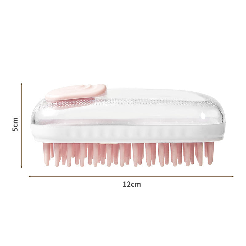 Pet Silicone Bath Brush For Massage Cleaning And Grooming