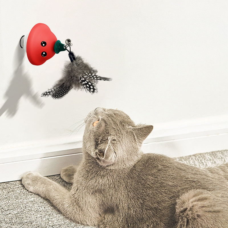 Pet Wand Suction Retractable Teaser Interactive Exercise Toy