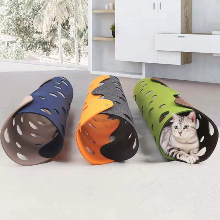 Pet Removable Felt Tunnel Play Toy