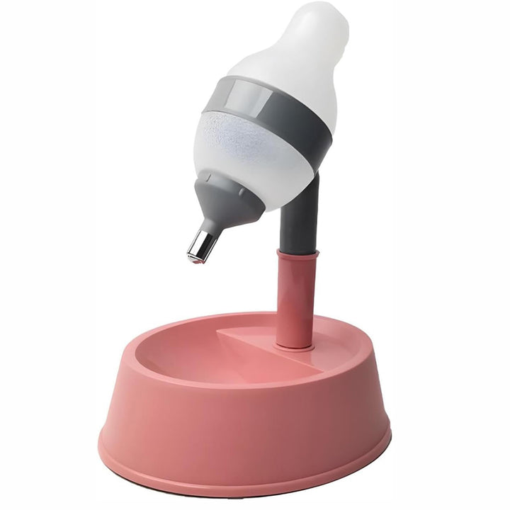 Adjustable Height Pet Standing Water Dispenser Bowl With Detachable Pole