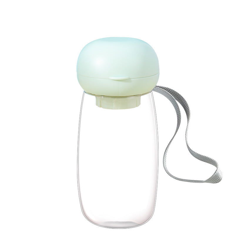 Portable Pet Water Bottle With Built In Feeding Bowl
