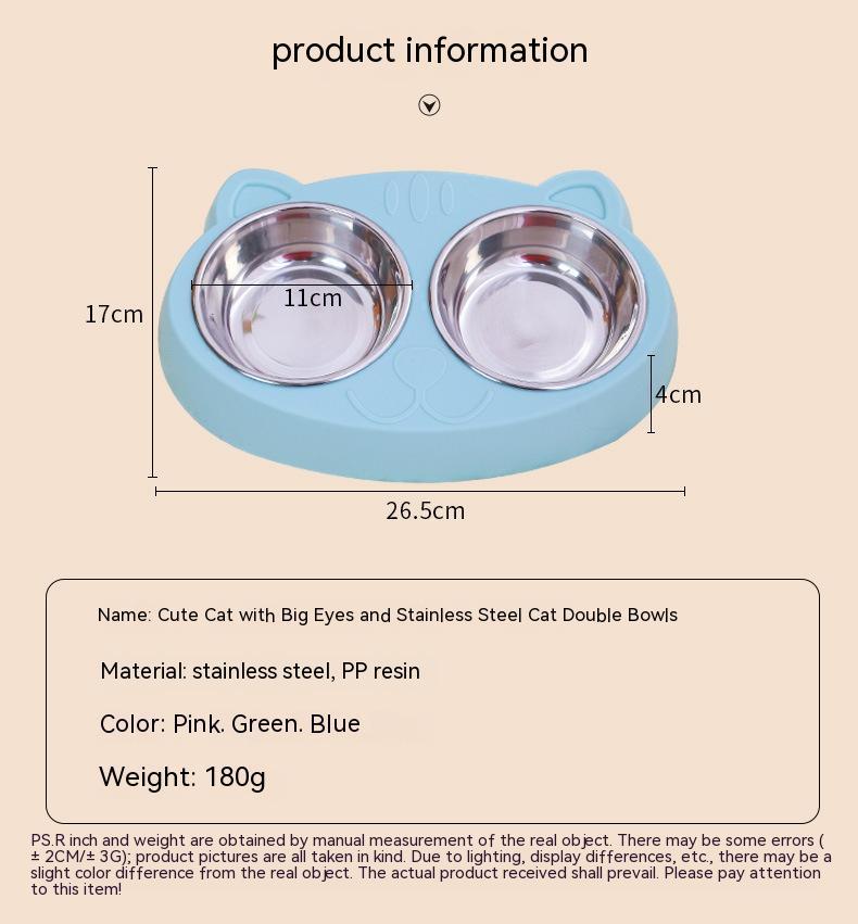 Pet Feeding And Drinking Bowl Rice Basin Dish