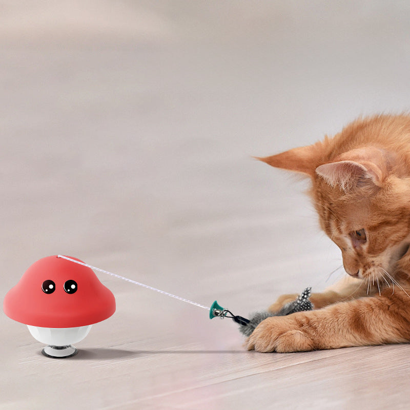 Pet Wand Suction Retractable Teaser Interactive Exercise Toy