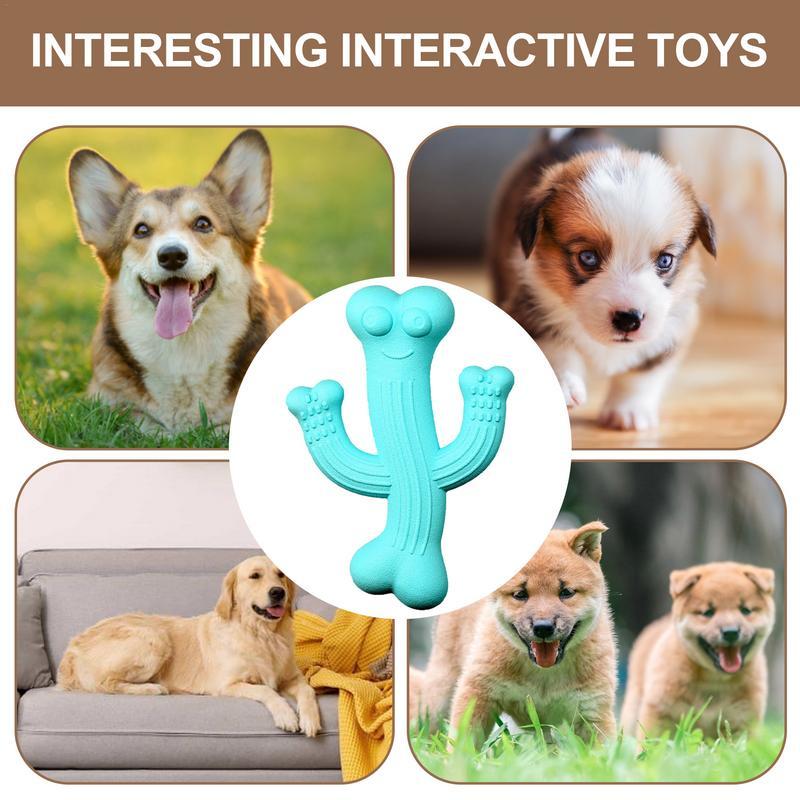 Pet Cactus Chew Toy Ultra Durable Interactive Boredom Buster