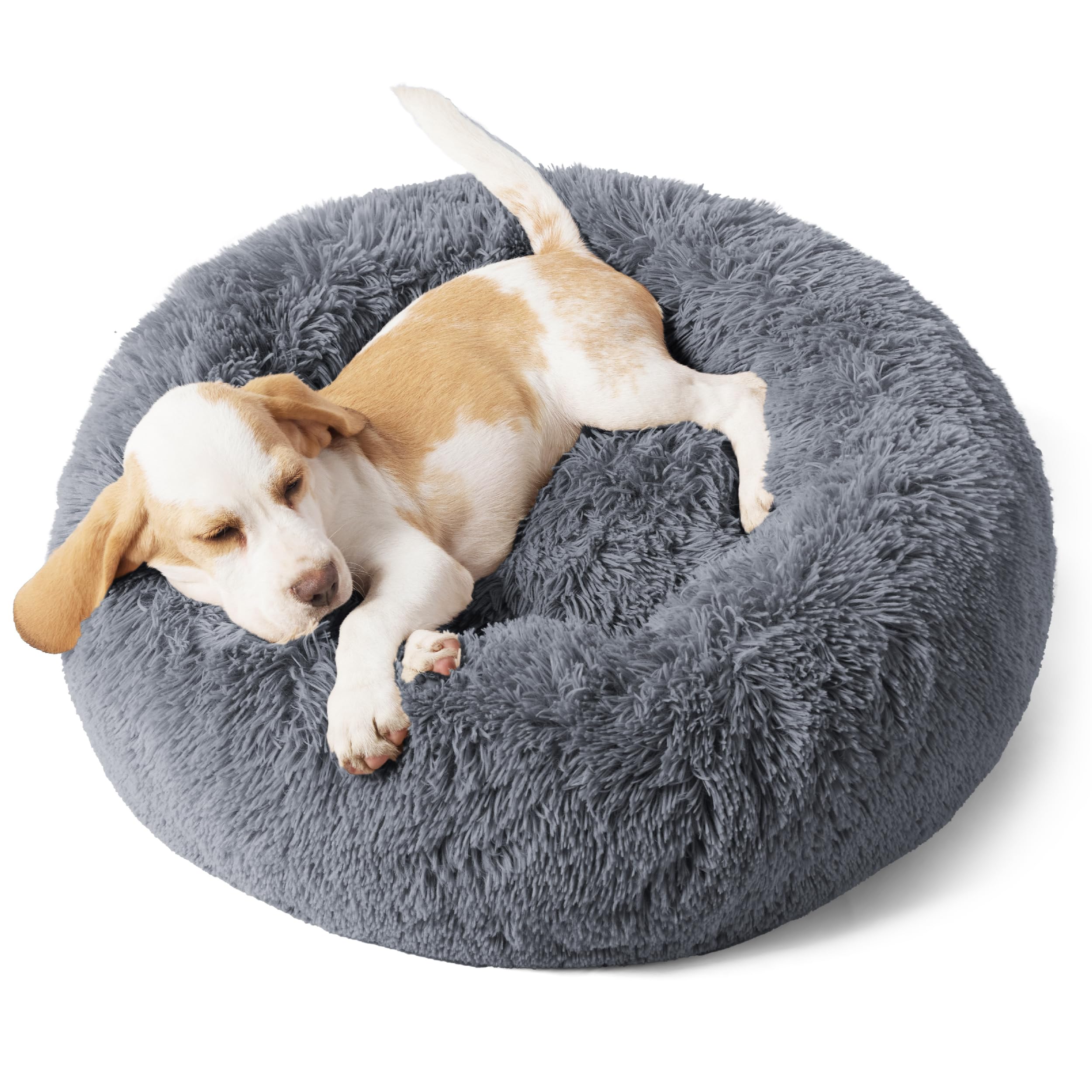 Washable Round Soft Pet Donut Bed Quiet Sleeping Mat