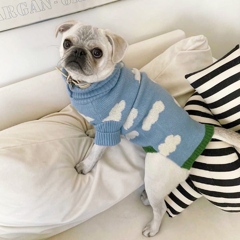 Pet Jacquard Knit Sweater Warm Winter Clothing