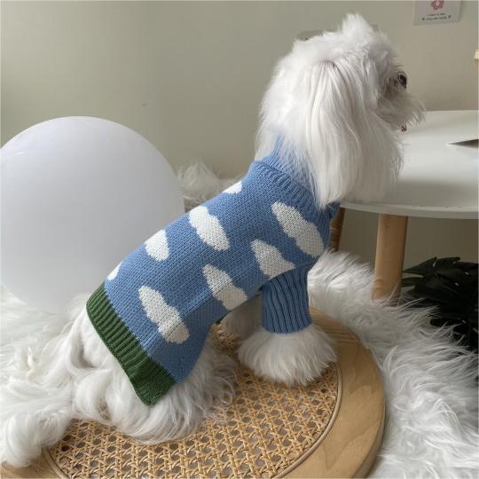 Pet Jacquard Knit Sweater Warm Winter Clothing