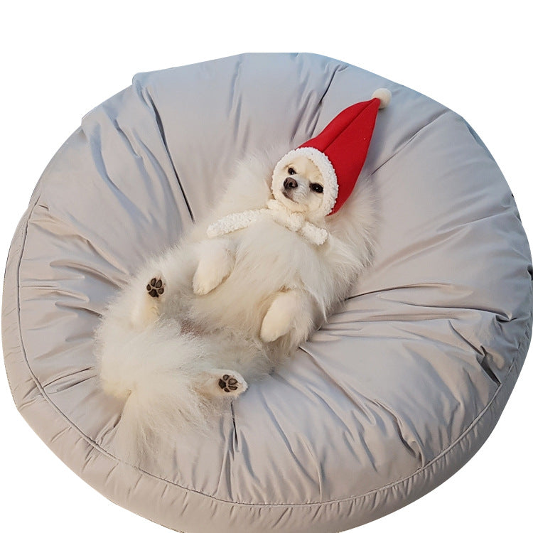 Moisture Proof Dust Proof Removable Washable Large Round Pet Bed